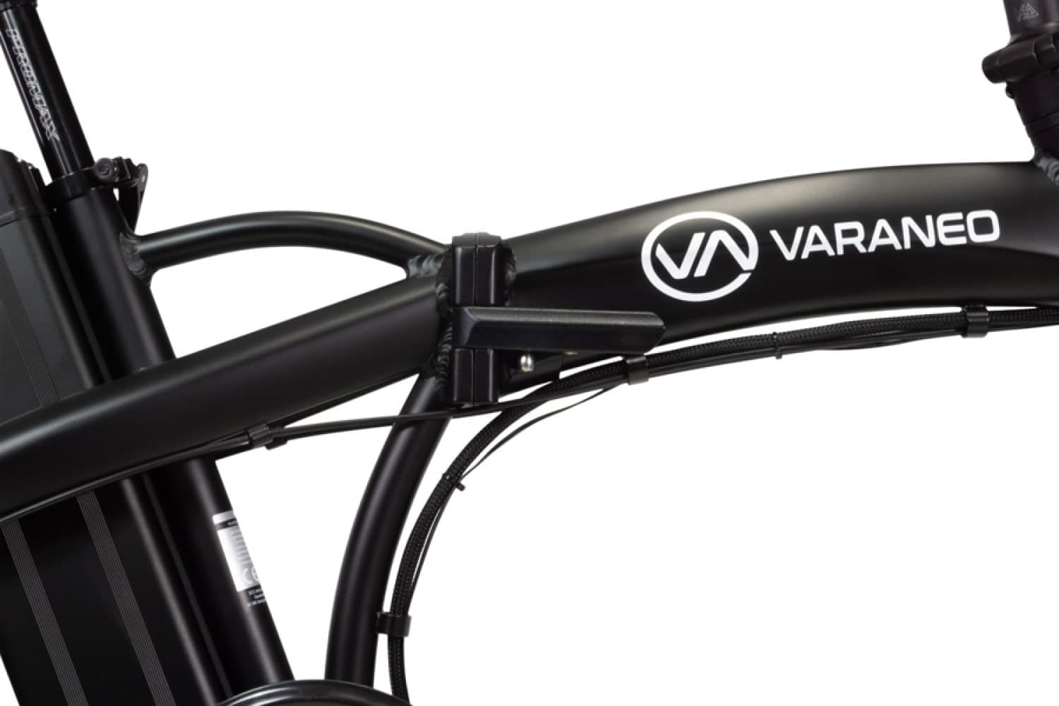 Elektrische fatbike vouwfiets Varaneo Dinky mat zwart