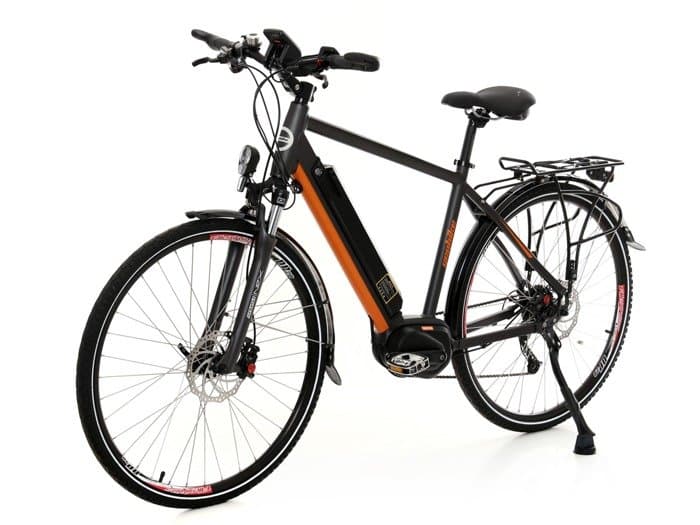 Sportieve elektrische fiets heren middenmotor 28 inch Horn 374Wh