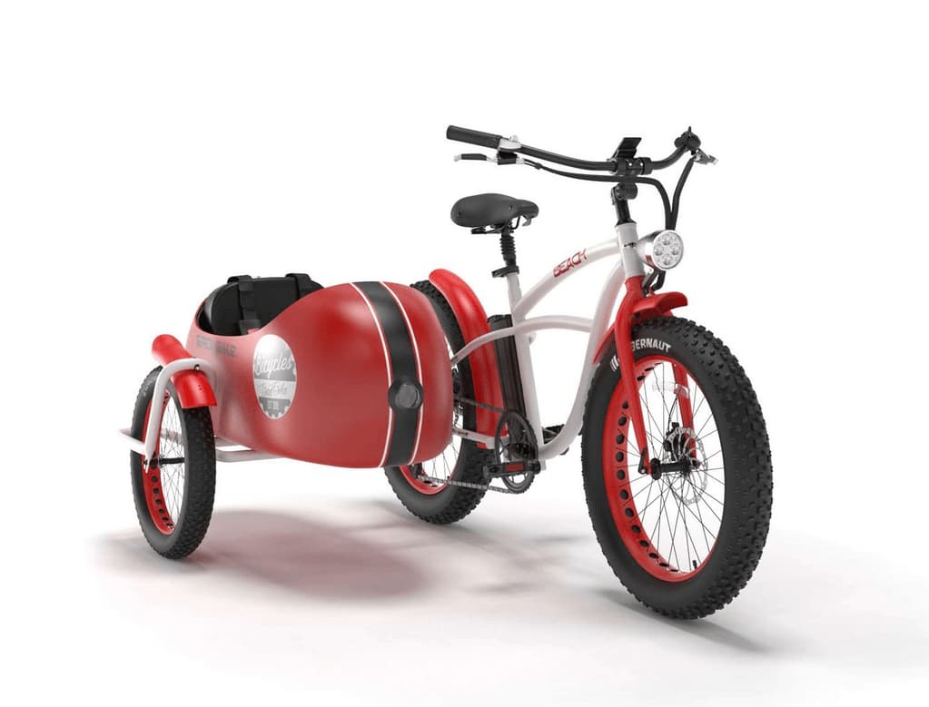 Elektrische Fatbike Beach Cruiser 26 Inch Bad Bike VINTAGE 250W Wit