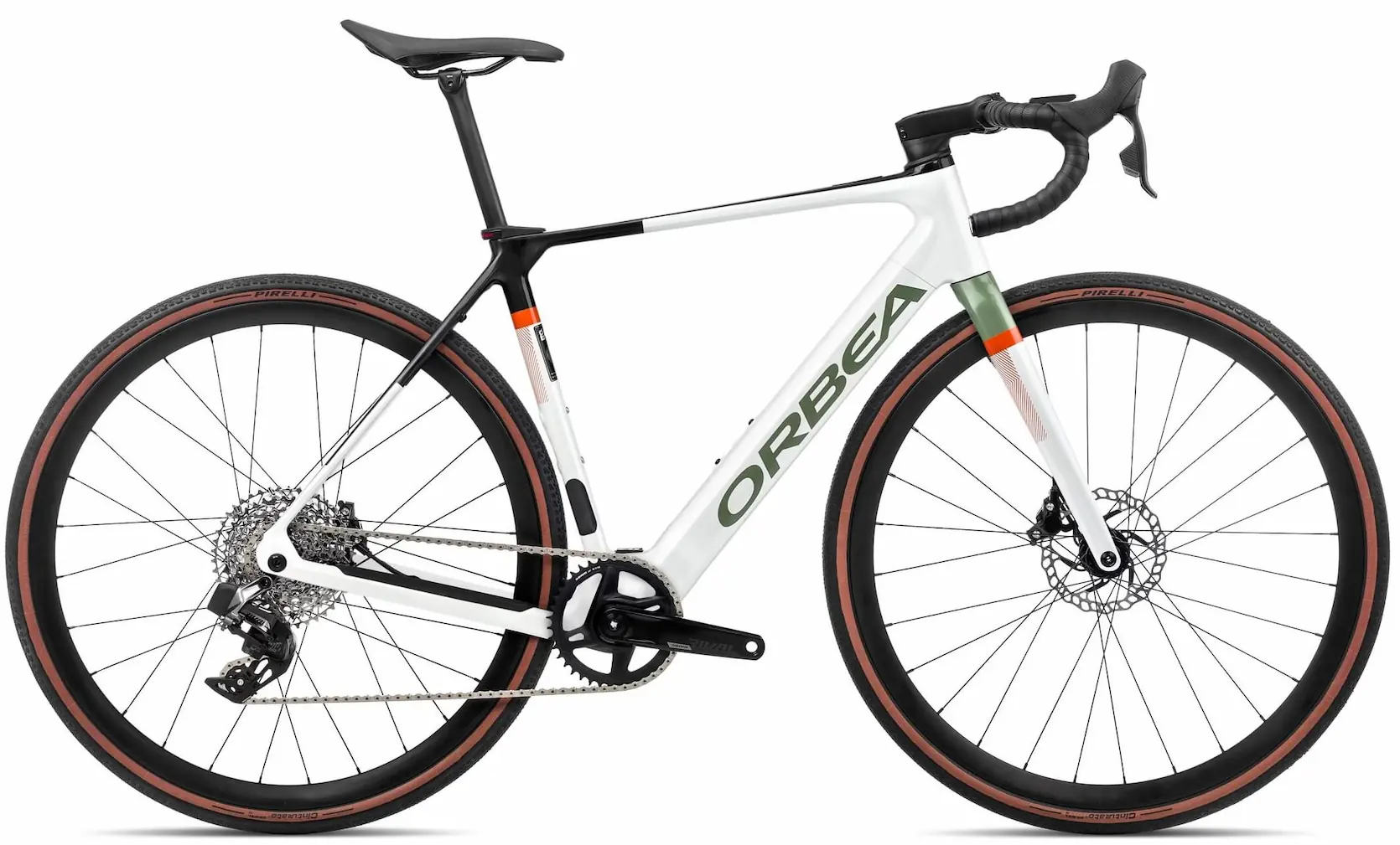 Orbea Gain M31e 1X 2023 Elektrische Gravel Bike Carbon Wit XXL 57cm