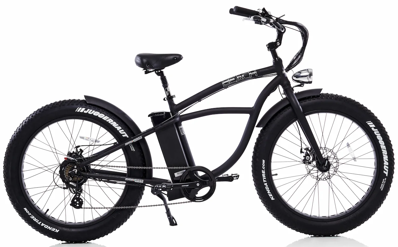 Herstellen Bestrooi Mellow Elektrische Fatbike Beach Cruiser Bad Bike 250W Zwart|Voordelig