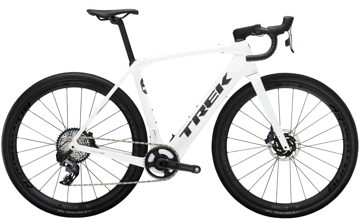 Trek Domane+ SLR 7 AXS Elektrische Gravel Bike Carbon 60cm Wit
