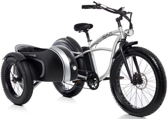 Elektrische Fatbike Zijspan Fiets Beach Cruiser Bad Bike 250W