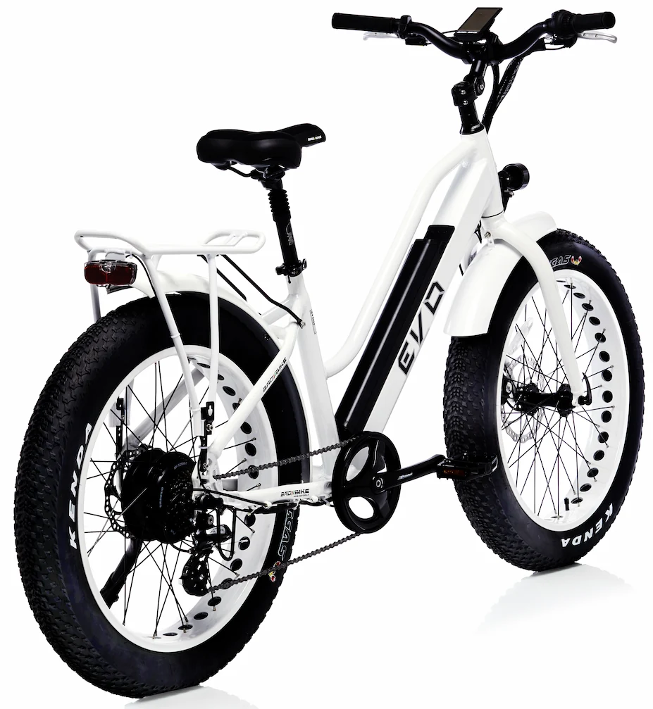 Elektrische Fatbike lage instap 24 Inch Bad Bike EVO 250W Wit