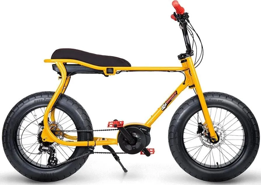 Elektrische Fatbike Middenmotor Ruff Cycles Lil'Buddy 20 Inch Geel
