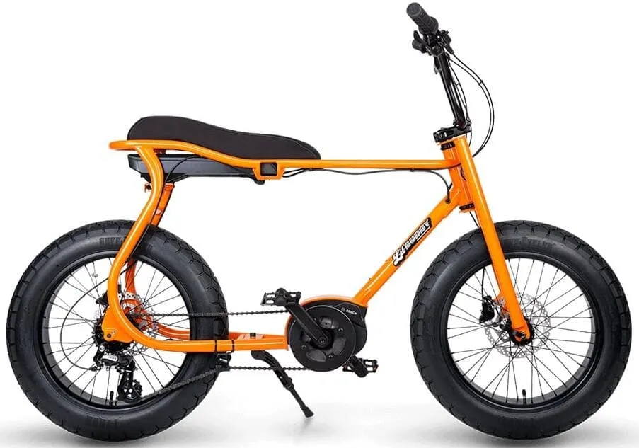 Elektrische Fatbike Middenmotor Ruff Cycles Lil'Buddy CX Oranje