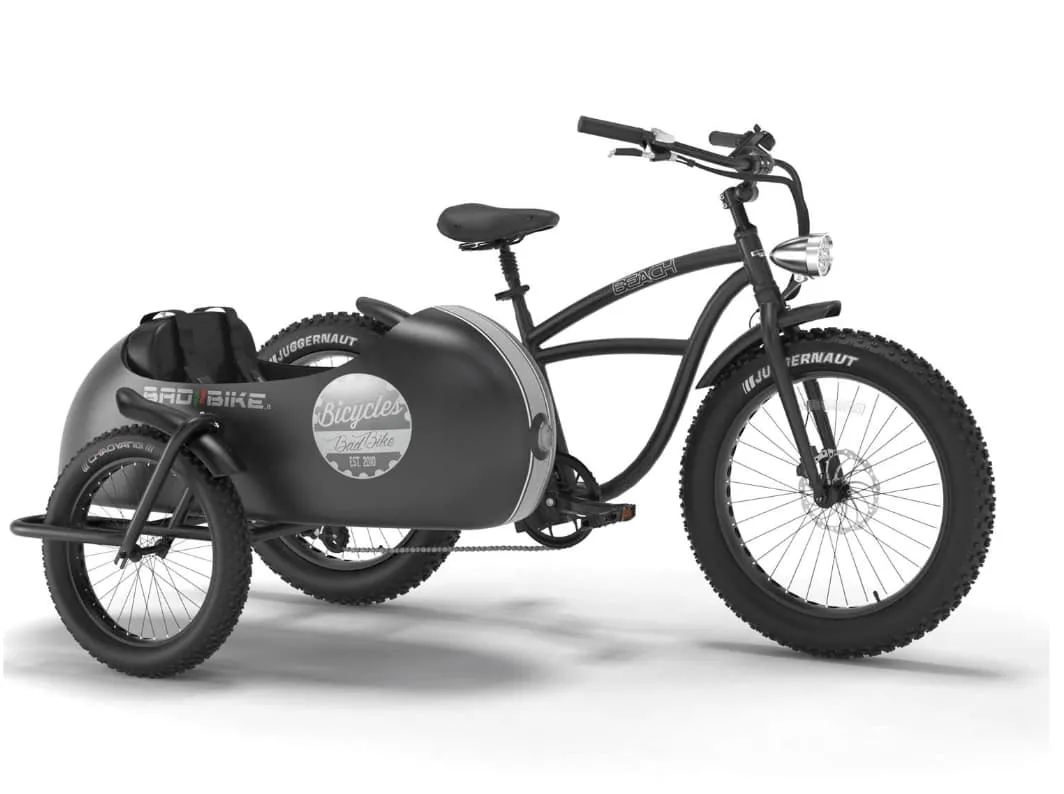 Elektrische Fatbike Beach Cruiser 26 Inch Bad Bike VINTAGE 250W Zwart